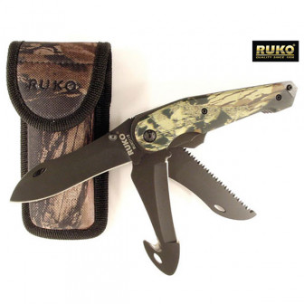 Ruko Guthook 3-Blade Skinning Folder- WX-3D Camo