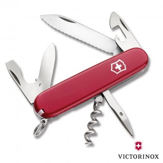 Victorinox Swiss Army Serrated Spartan Knife - Red
