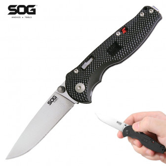 SOG Flash I Straight Edge Folder- Satin