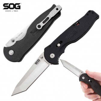 SOG Flash II Tanto Folder- Satin