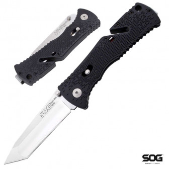 SOG Mini-Trident Tanto Folder- Satin