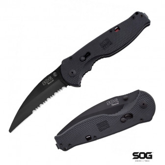 SOG Flash Rescue Folder- Black TiNi