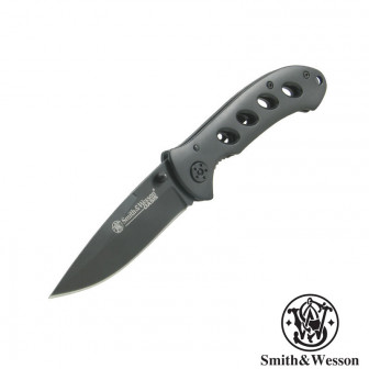 Smith&Wesson Oasis Folder Knife- Grey Titanium Coated