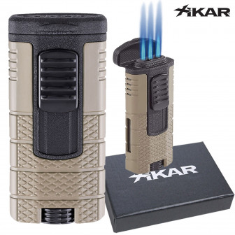 Xikar Tactical Triple Torch Lighter- Tan/Black