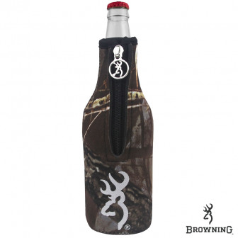 Browning Timber Tantrum Camo Bottle Coozie