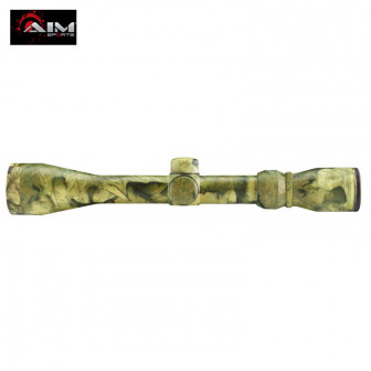 AIM Sports 3-9x40 Camo Scope w/ Duplex Reticle - Blue Lens