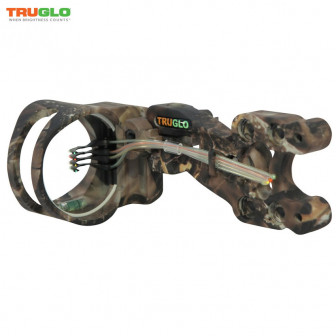 TruGlo Carbon XS XT 5 .019" Bow Sight w/ Light- Lost Camo