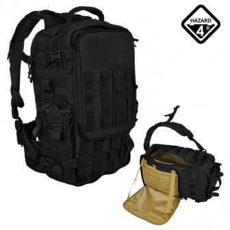 Hazard 4 Second Front Rotatable Backpack- Black