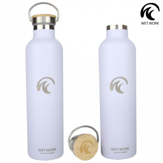 Wet Work Forever Cold Water Bottle (1L)- White