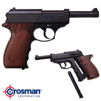 Crosman C41 Air Pistol (.177 cal)- Hardwood/Black