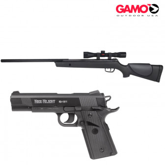 Gamo Big Cat 1250 (.177cal) Air Rifle w/Red Alert Air Pistol