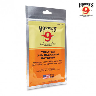 Hoppe's Treated Gun Cleaning Patches(.22-.270 cal) (120PK)