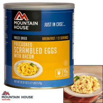 Mountain House Scrambled Eggs w/Bacon (#10 Can)
