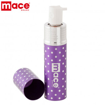 Mace Exquisite Polka Dot Purse 0.66% Pepper Spray- Purple
