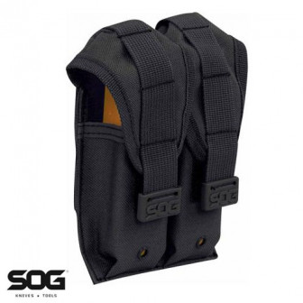 SOG Double Pistol Mag Pouch- Black