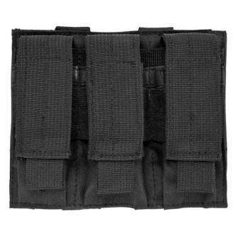 NcStar VISM Triple Pistol Mag Pouch - BLACK