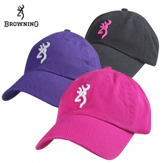 3-Pack: Browning Wmns Buckmark Caps- BLK/FUS/PUR