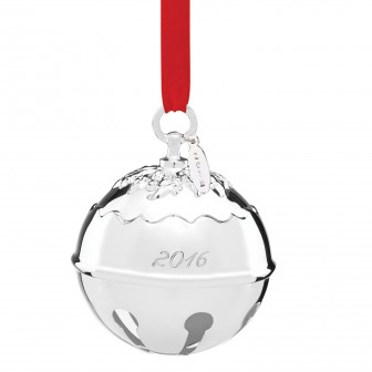 Reed & Barton Holly Bell 2016 Ornament- Silver Plate