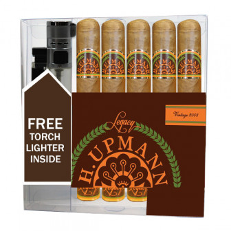 H. Upmann Legacy Toro Lighter Gift Pack (5 Cigars+Lighter)