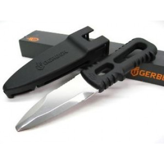 Gerber River Shorty ComboEdg Knife w/Sheath- Black