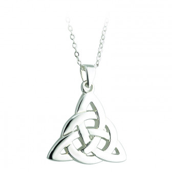 Solvar Tara Rhodium Celtic Knot Necklace w/Chain