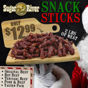 Original Sugar River Snack Sticks: 2-LBS $12.99 - 4 Flavor Options