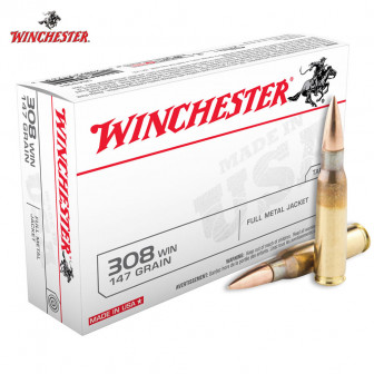 Winchester Ammunition 308 Win FMJ 147 gr. (Box/20)