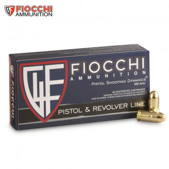 Fiocchi Ammunition 380 Auto 95 gr. FMJ (Box/50)