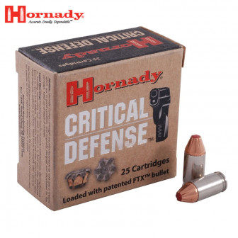 Hornady Critical Defense 380 ACP 90 gr. FTX (Box/25)