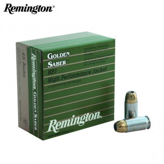 Remington Golden Saber Ammunition 45 ACP BJHP 230gr (Box/25)