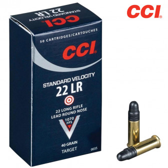 CCI Standard Velocity 22LR Ammunition LRN 40 gr (Box/50)