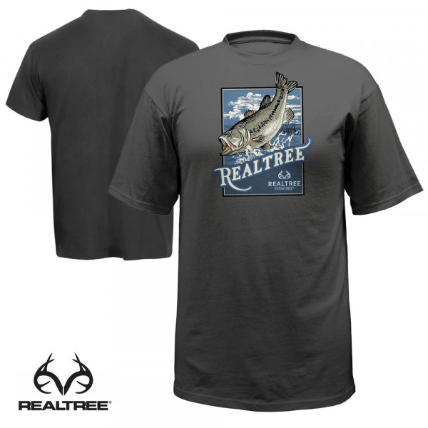 Realtree Fishing Jump T-Shirt - Gunsmoke