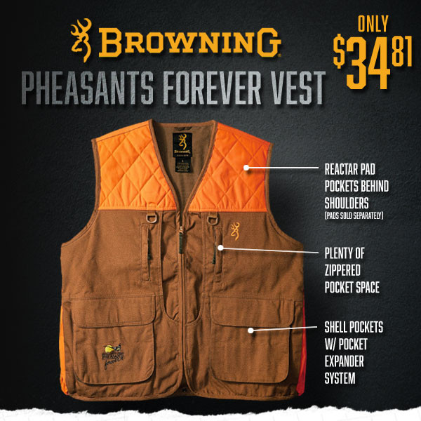 Browning Pheasants Forever Vest Sale