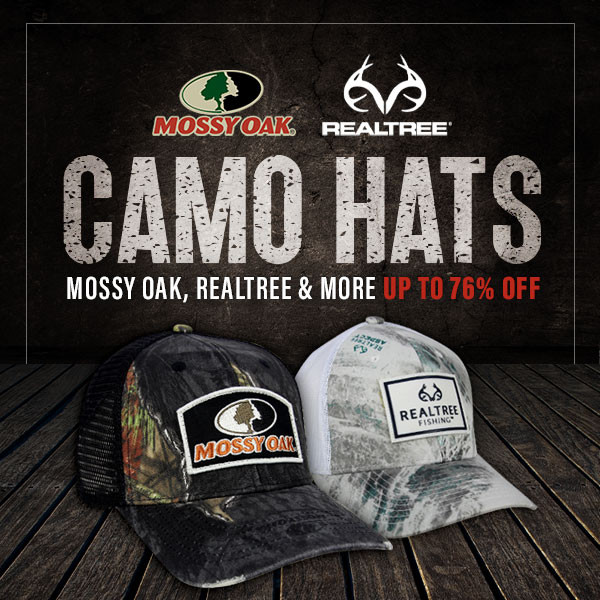 Sweet caps from Realtree & Mossy Oak up to 76% off!