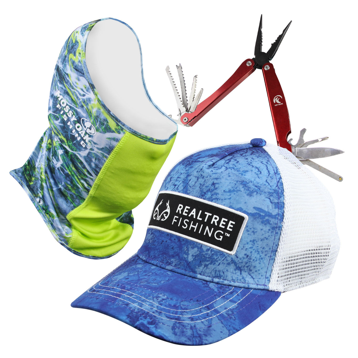 Fishing Combo Kit - Hat, Multi-Plier & Buff