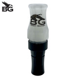 Buck Gardner Grey Ghost Short Reed Acrylic Goose Call- White Pearl/Black Pearl