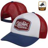 Catchin' Deer Dashboard Trucker Cap- Red/White/Blue