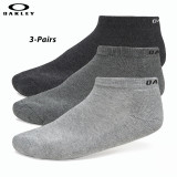 Oakley Sport Socks (M)- Granite Hthr/Asst. (3-PAIR)