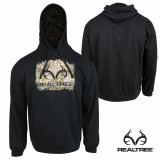 Realtree Splash Jersey Fleece Hoodie - Black/Realtree Edge