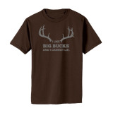 UC T-Shirt I Like Big Bucks - Dk Brown