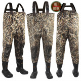 Wet Work Extreme 1800g Stout Waders - Mossy Oak Shadow Grass Blades