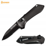 Gerber Highbrow Compact Serrated Folding Knife- Onyx