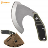 Gerber Downwind Ulu Fixed Blade Knife- Black/Olive