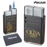 Oliva Serie V Xikar Linea Torch Lighter- Gunmetal