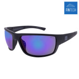 Fintech Bull Polarized Sunglasses- Matte Black/Green Mirror