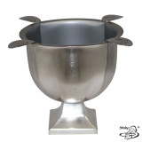 Stinky Box Pressed 4 Stirrup Brushed Silver Ashtray