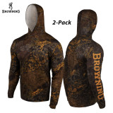 2-Pack: Browning Tech Performance Hooded Crew