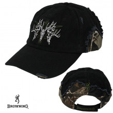 Browning Rugged Bucks Cap- Black/RTAP