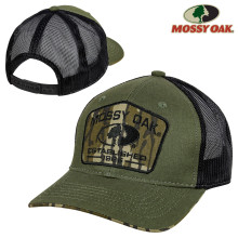Mossy Oak Camo Patch Mesh Back Cap- Loden/Black