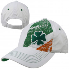 Ireland Heavy Washed Shamrock Cap- White